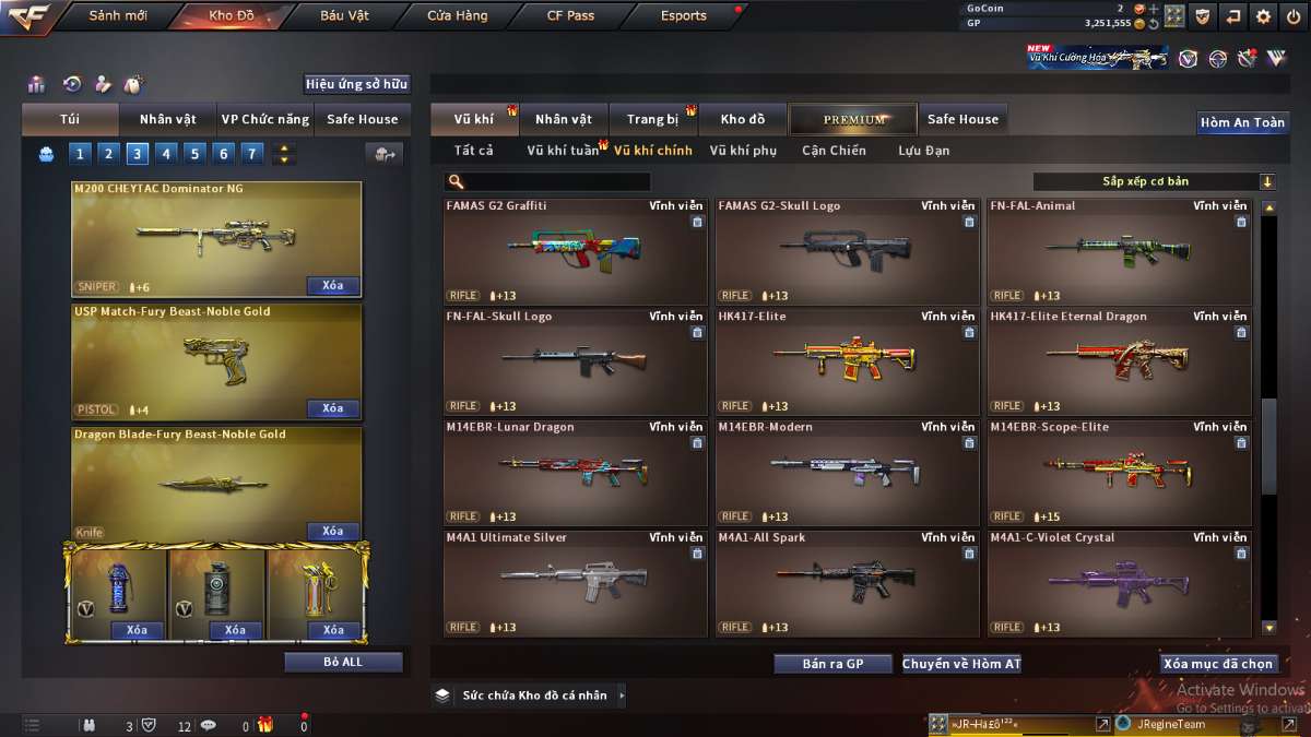 shop acc cf uy tin gia re